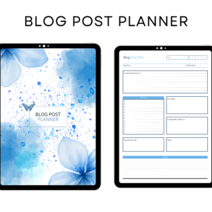 Digital Printable Blog Post Planner